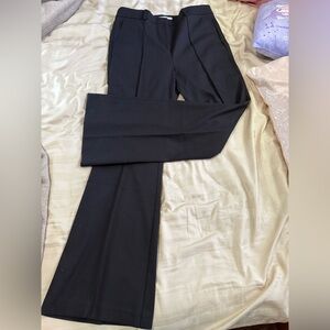 LOFT Black Tailored Straight-Leg Trousers